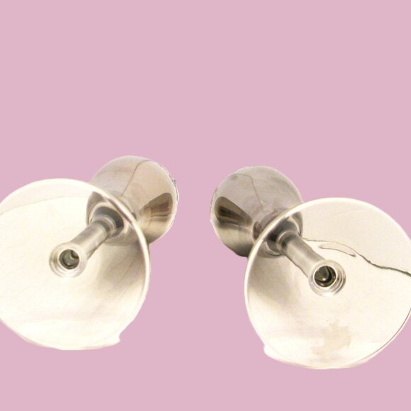 Bride & Groom Wedding Champagne silver smoked toasting glasses - Picture 6 of 10